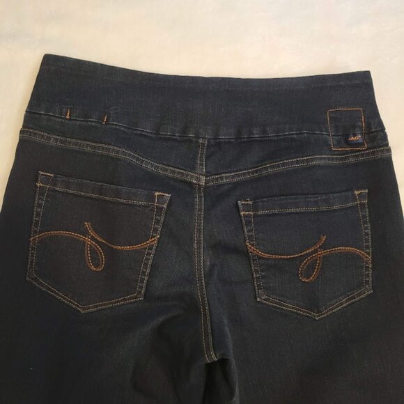 Jag Jeans High Rise Bootcut Dark Wash Denim Jeans KF27 Size 12 Long - Picture 4 of 7